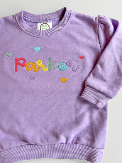 Rainbow hearts | Sweatshirt
